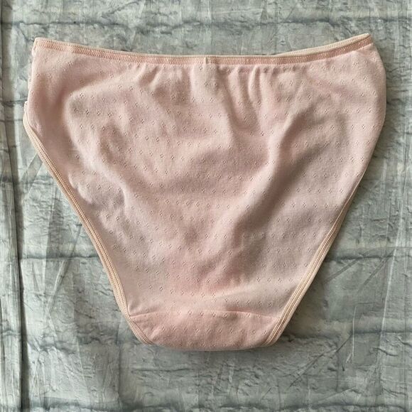 Rene Rofe Lingerie women 7/L 100% cotton 3 bundle lace trim bikini briefs - Picture 8 of 12